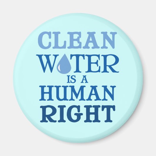 Schoon water magneet (Voorkant)