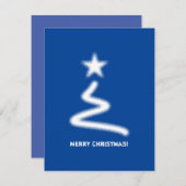 Schoon Wit Corporate QR Code Kerstboom Feestdagenkaart (Voorkant / Achterkant)