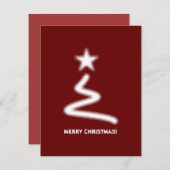 Schoon Wit Corporate QR Code Kerstboom Feestdagenkaart (Voorkant / Achterkant)