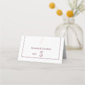 Schoon Wit en Roze Eenvoudig blad | Moderne bruilo (Voorkant)