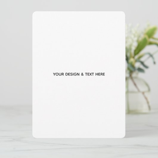 Schoon Witte Minimalistische Dankkaart voor Lerare (Staand voorkant)