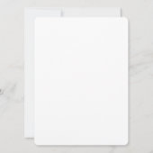 Schoon Witte Minimalistische Dankkaart voor Lerare (Achterkant)