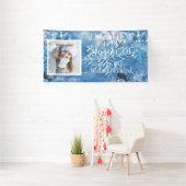 Schoon Zestien Winter Wonderland Sneeuwvlok Spandoek (Insitu)