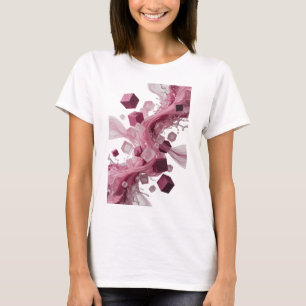 Schoon zilver ABSTRACTE KUNST Grafische T-shirt