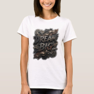 Schoon Zilver DROOM GROOT Artistiek Motief T-shirt
