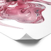 Schoon zilver GLAS SPIN Design Poster (Hoek)