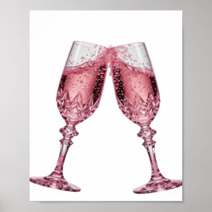 Schoon zilver PROOST OP LIEFDE EN GELUK Poster