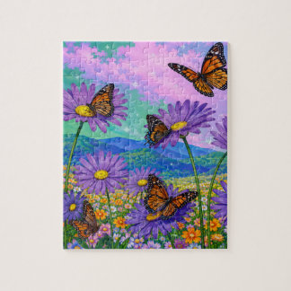 Schoon zomergestomte monarchvlinders  legpuzzel