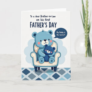 Schoonbroer Azure Bear Card Kaart