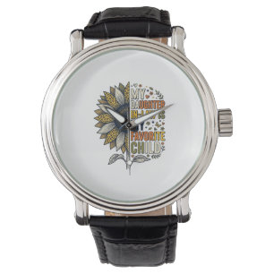 Schoondochter Favoriete Kind Zonnebloem Vintage S Horloge