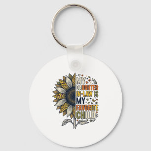 Schoondochter Favoriete Kind Zonnebloem Vintage S Sleutelhanger