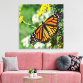 Schoone Monarchvlinder Canvas Afdruk (Insitu (Woonkamer))