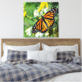 Schoone Monarchvlinder Canvas Afdruk (Insitu (Slaapkamer))