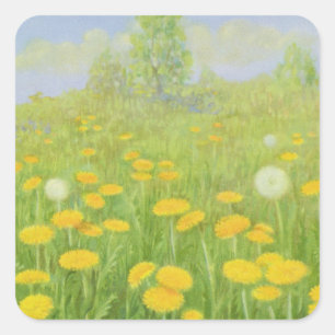 Schoone Paardebloem door Cargill, 1937 Vierkante Sticker