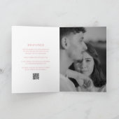 Schoone Roze QR Code Elegante Trouw (Binnen)