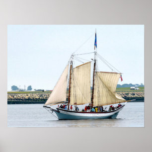 Schooner Ardelle Poster