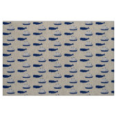 Schooner en Whale Stof (Fat Quarter)