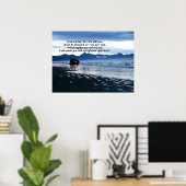 Schooner Isaiah 41:10 Afdruk verscheept Poster (Thuiskantoor)