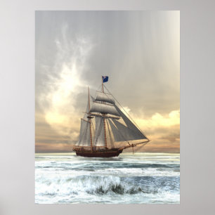 Schooner Poster