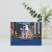 Schooner, San Diego Harbour, CA Briefkaart (Staand voorkant)