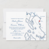 Schooner Zodiac Bellingham Bay WA Carte Mariage (Devant)