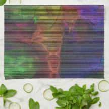 Schoongekleurde vlekken onder vervormde strepen