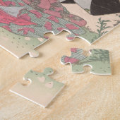 Schoonheden onder Cherry Blossoms Ukiyo-e Legpuzzel (Zijkant)