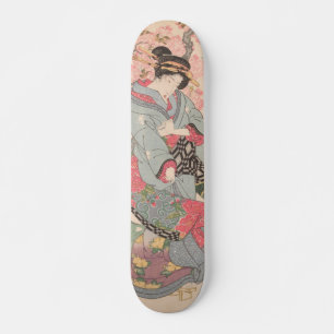 Schoonheden onder Cherry Blossoms Ukiyo-e Skateboard