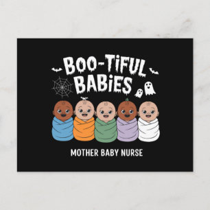 Schoonheid Baby's Moeder Baby Verpleegster Hallowe Briefkaart