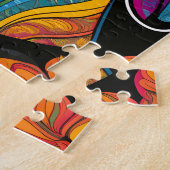 Schoonheid Beagle Kleurrijk Legpuzzel (Zijkant)