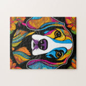 Schoonheid Beagle Kleurrijk Legpuzzel (Horizontaal)