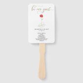 Schoonheid & Beest Huwelijksceremonie Programma Fa Handwaaier (Voorkant)