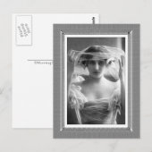  schoonheid - Bridal Veil - zwart-wit Briefkaart (Voorkant / Achterkant)