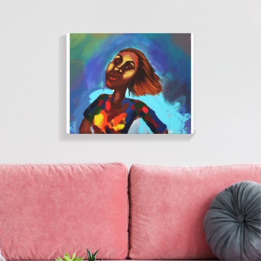 Schoonheid Canvas Afdruk (Insitu (Woonkamer))