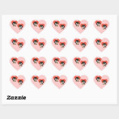 Schoonheid & Dot.ca Harten Hart Sticker (Vel)