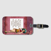  schoonheid Drink wijn Funny Bagagelabel (Voorkant (horizontaal))