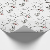 Schoonheid en beest Roos Cadeaupapier (Hoek)