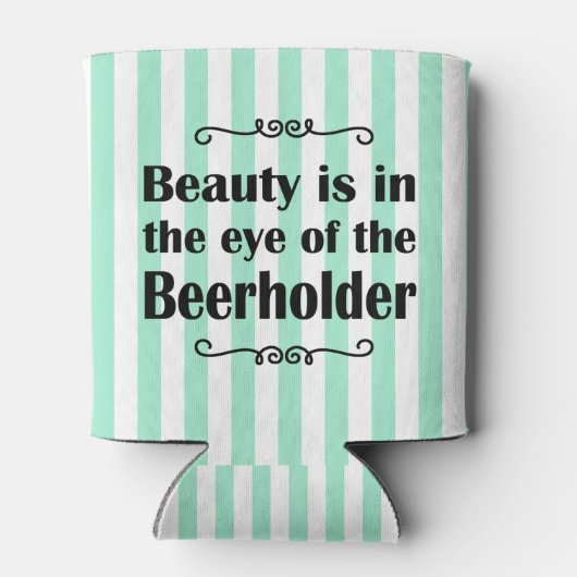 Schoonheid en bierstrepen blikjeskoeler (Achterkant)