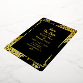 Schoonheid en het Beest Bruiloft Save The Date Folie Uitnodiging (Gedraaid)