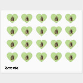 Schoonheid en het Beest Hart Sticker (Vel)