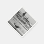 Schoonheid en kracht grayscale servetten (Hoek)