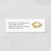 Schoonheid en Make-up Mini Visitekaartje (Achterkant)