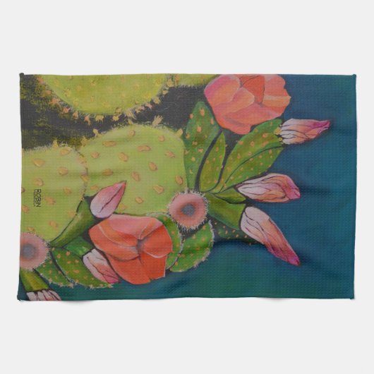 Schoonheid en pantser keukenhanddoek (Horizontaal)