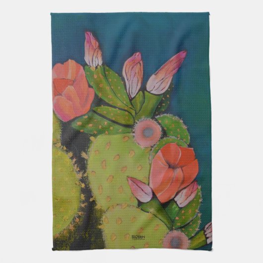 Schoonheid en pantser keukenhanddoek (Verticaal)