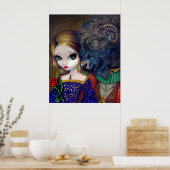 Schoonheid en sprookjeskunst poster (Keuken)