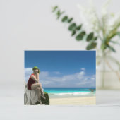  schoonheid en strand briefkaart (Staand voorkant)