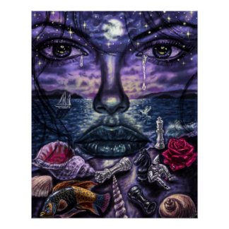 Schoonheid en strand perfect poster