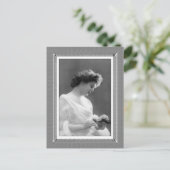 schoonheid - fijn - in zwart-wit briefkaart (Staand voorkant)