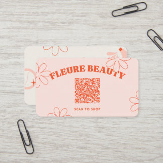 Schoonheid Huidverzorging QR Code Visitekaartje
