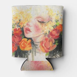 Schoonheid in bloesems: olieverfschilderij Elegant Blikjeskoeler